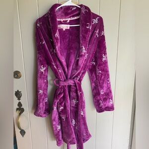 Juicy couture purple robe with glitter
